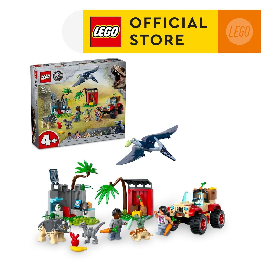 LEGO Jurassic World 76963 Baby Dinosaur Rescue Centre (139 Pieces)