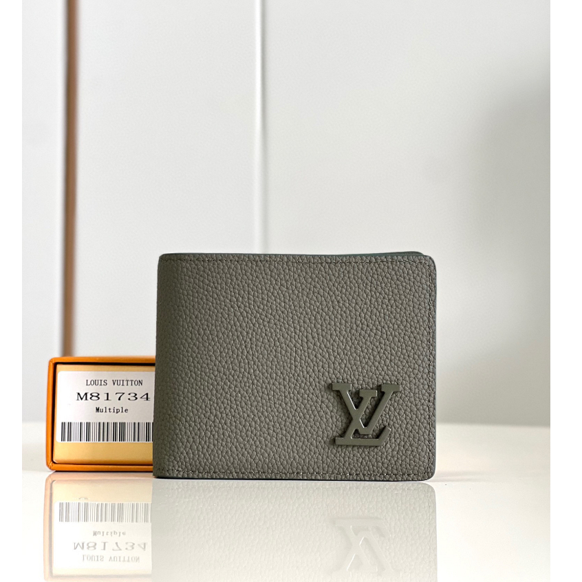 พรี​ ราคา3000 Lv Louis Vuitton Multiple M81734 หนังแท้ กระเป๋าสตางค์ กระเป๋าเงิน เหรียญ size11.5 x 9 x 1.5cm