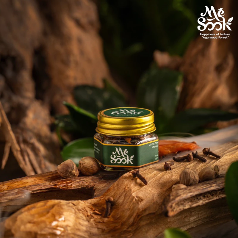 Mesook Agarwood Thai Herbal สมุนไพรหอมระเหยกฤษณา กลิ่นหอมอโรม่าสมุนไพรไทยเอกลักษณ์ น้ำมันกฤษณาแท้ 100%
