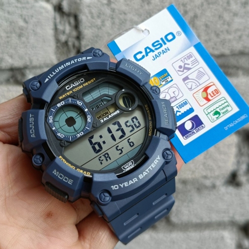 CASIO นาฬิกาข้อมือ สายเรซิ่น รุ่น WS-1500H,WS-1500H-1A,WS-1500H-2A,WS-1500H-5A