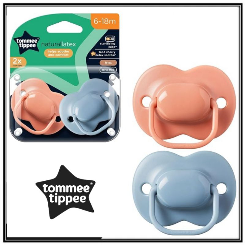 [NEW Arrival ]  TommeeTippee Cherry Latex Soother 6-18M 2 Pack (SIP)