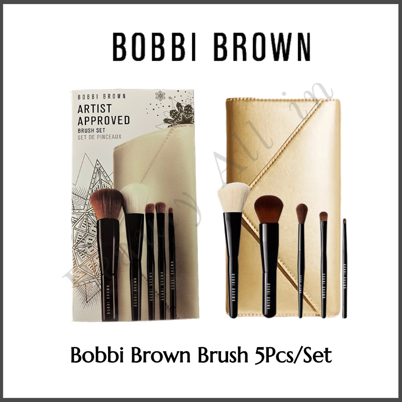 💗ของแท้ 100%💗bobbi brown Makeup Brush Even face brush Eye shadow brush 5Pcs/set บ็อบบี้ บราวน์ แปรงอายไลเนอร์ จัดส่งทันท
