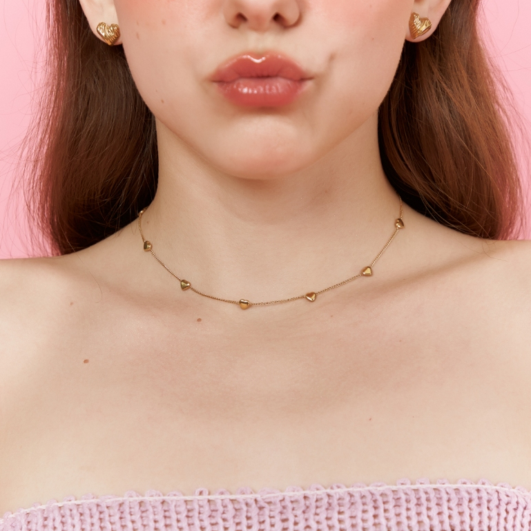 gemin. | #gmnnlaurora02 necklace สร้อย  (มีทั้งสีเงินและสีทอง) gold & silver color