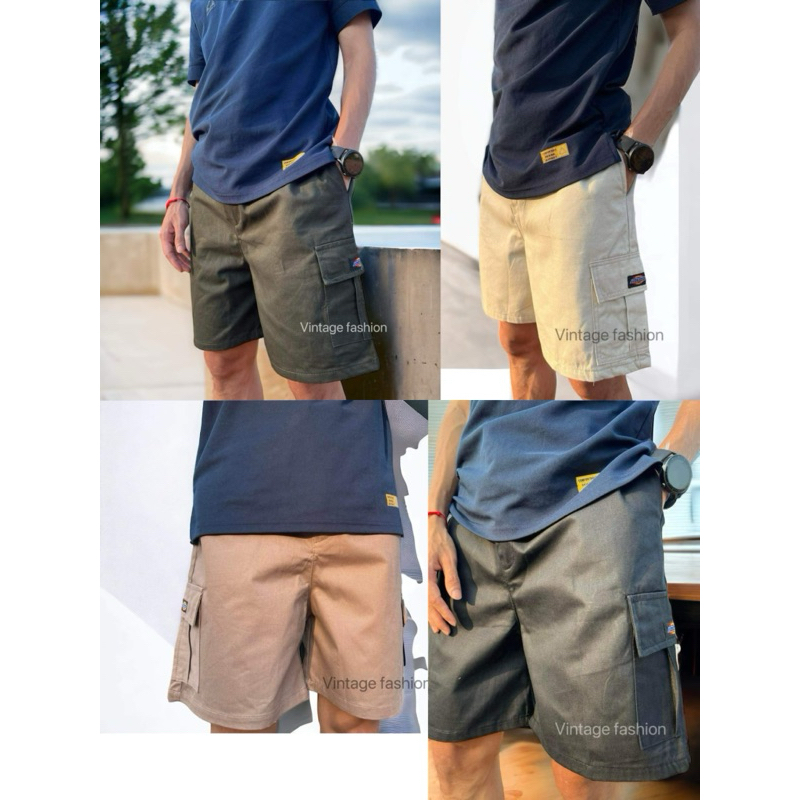 กางเกงขาสั้นDickiesแบบคาร์โก้(6ช่องกระเป๋า)