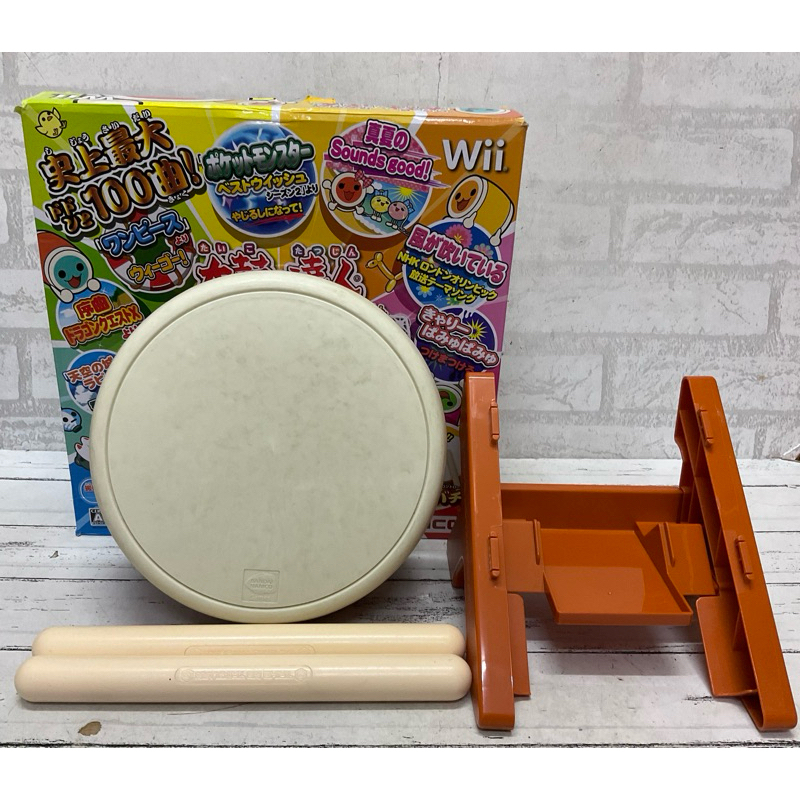 Taiko Drum Wii WiiU งาน Namco แท้ ไทโกะ กลอง ญี่ปุ่น ไม้กลอง เกม Taiko no Tatsujin (太鼓の達人)