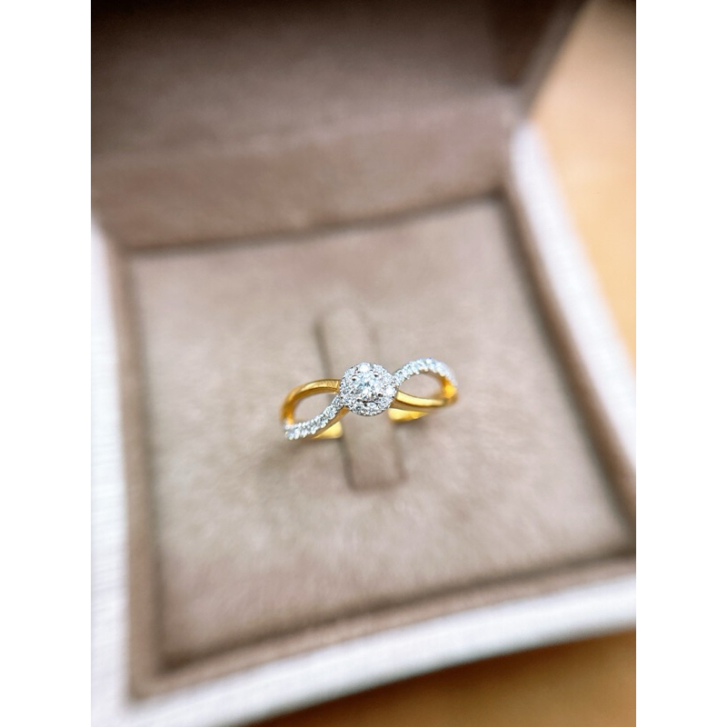 แหวนเพชรเบลเยี่ยมน้ำ 98-99 Vvs💎