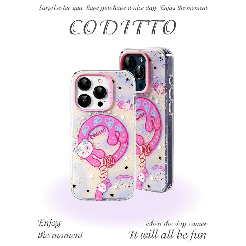 เคสอไอโฟน Coditto cat roll 🐈‍⬛ 🧶**🧲แท้100%| Coditto case iphone