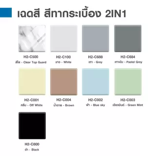 ฮีโร่ สีทากระเบื้อง เซรามิก 2IN1 สูตรน้ำ สำหรับพื้นและผนัง ขนาด 0.85 ลิตร HERO Ceramic Paint 2IN1