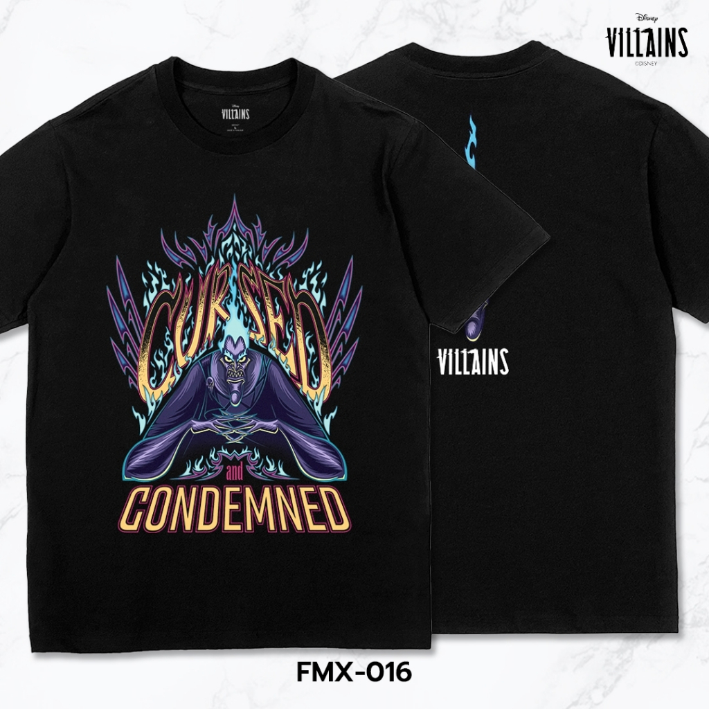 Power 7 Shop เสื้อยืดการ์ตูน "Villains" ลิขสิทธิ์แท้ DISNEY (FMX-016)