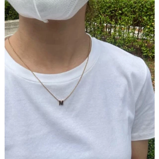 สร้อยตัวอักษรภาษาอังกฤษตัวจิ๋ว ไม่ลอก ไม่ดำ A-Z มีสีเงิน สีทอง สร้อยมินิมอล
