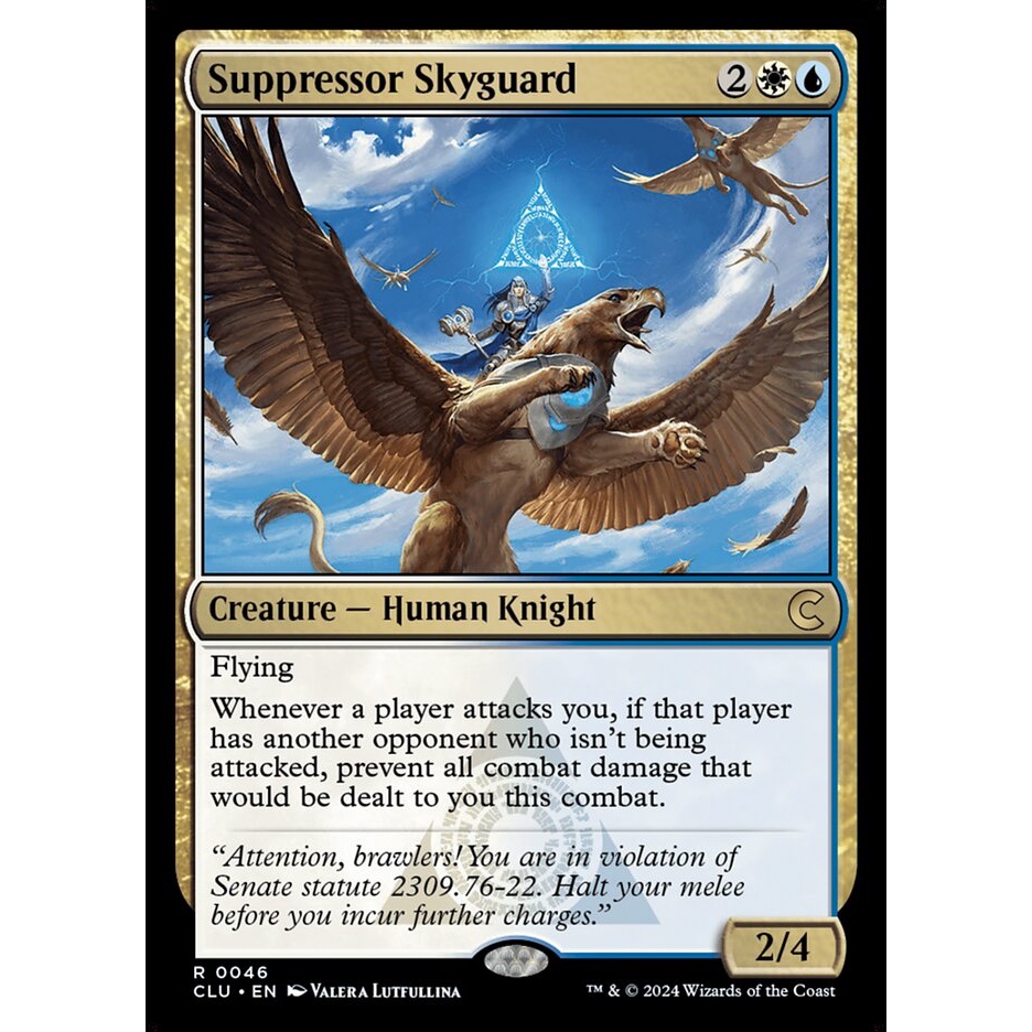 Suppressor Skyguard การ์ด Magic The Gathering จากชุด Ravnica: Clue Edition ของแท้