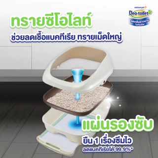 Unicharm Easy-toilet แผ่นรองซับปัสสาวะแมว เดโอชีท x10 แผ่น ลดแบคทีเรียถึง 99%