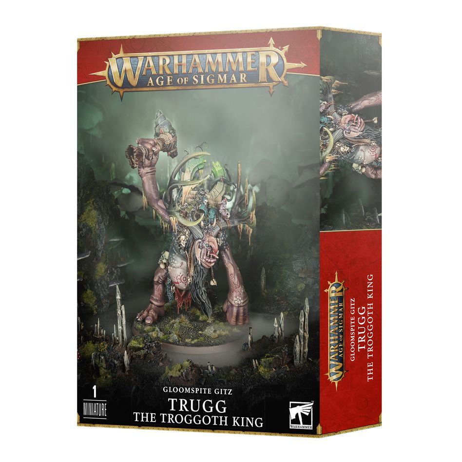 [GW พร้อมส่ง] WARHAMMER AOS: GLOOMSPITE GITZ: TRUGG THE TROGGOTH KING โมเดลเกมสนามจำลอง