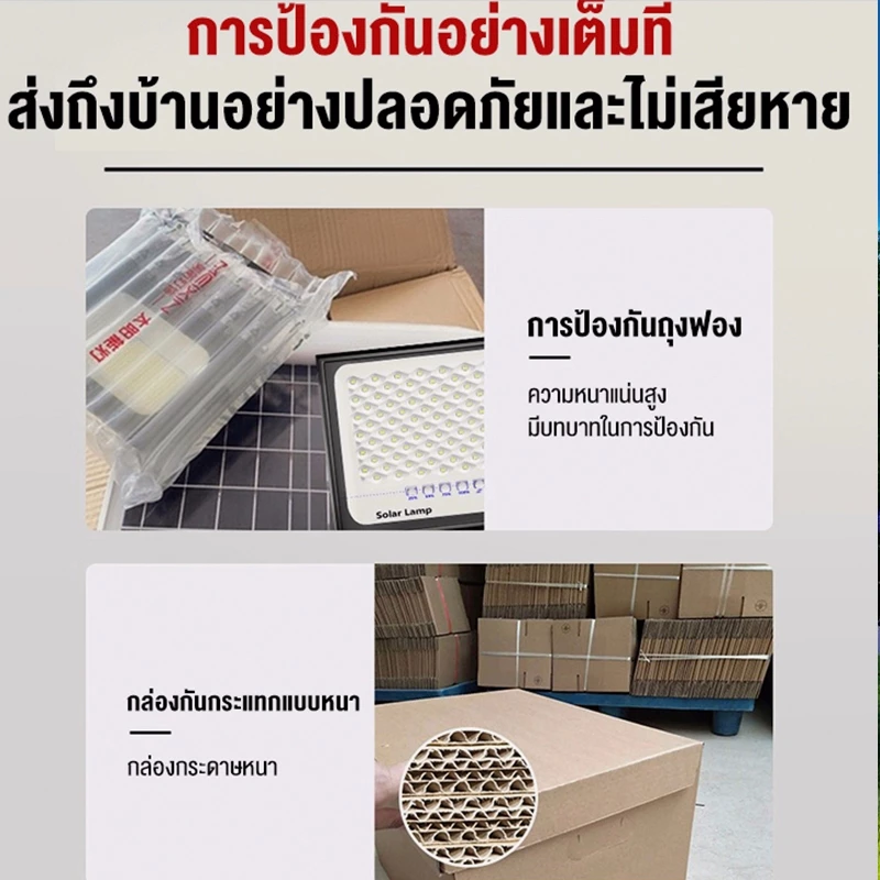 【รับประกัน30ปี】ไฟโซล่าเซลล์ ไฟโซล่าเซล IP67กันน้ำ ไฟถนน Solar Light ไฟโซลาเซลล์ แถมพวงกุญแจ 9000000W thumbnail 10