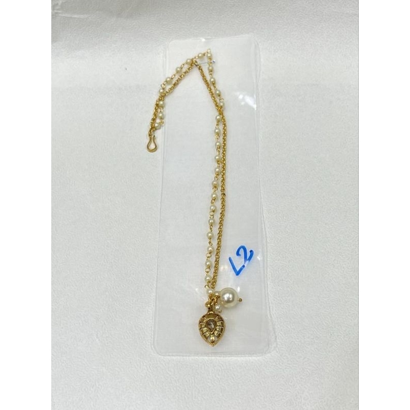 จิวจมูกอินเดียแบบมีสายมุก/จิวจมูกหนีบ/สินค้าพร้อมส่ง - รูปที่ 7