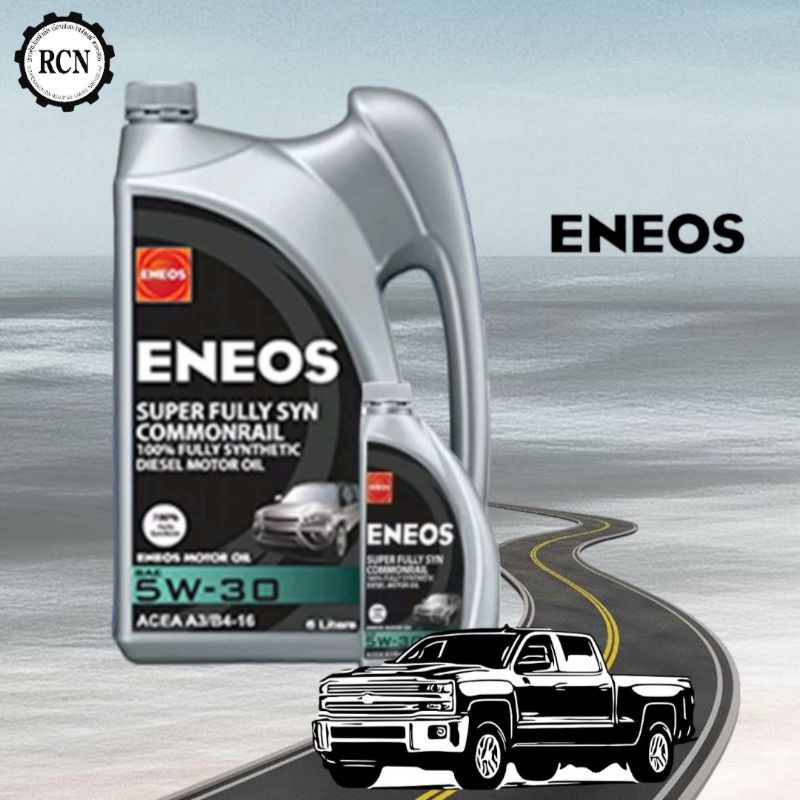 น้ำมันเครื่อง ENEOS 5W-30 เครื่องยนต์ดีเซล สังเคราะห์100% 6+1 ลิตร