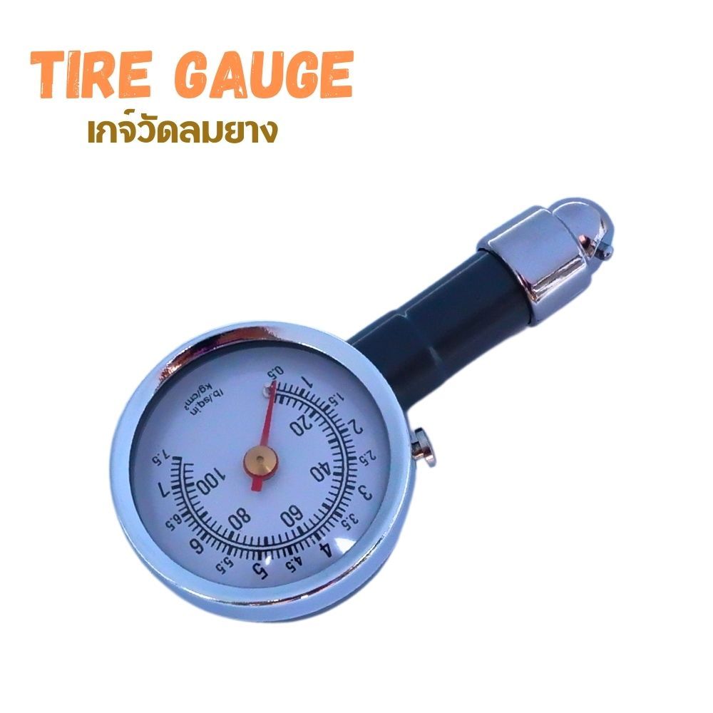 Rhino Tire Gauge เกจ์วัดลมยาง มาตรฐานวัด เที่ยงตรง ใช้ได้กับรถยนต์ทุกประเภท มอเตอร์ไซค์ จักรยาน ใช้ง