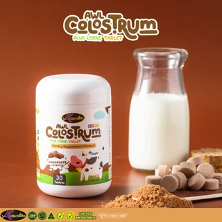 [ แคลเซียม + DHA30 + นมเม็ด2 ] Calcium Plus D3+DHA สำหรับเด็ก Algal Oil DHA 350 mg+AWL Colostrum (30แคปซูล)