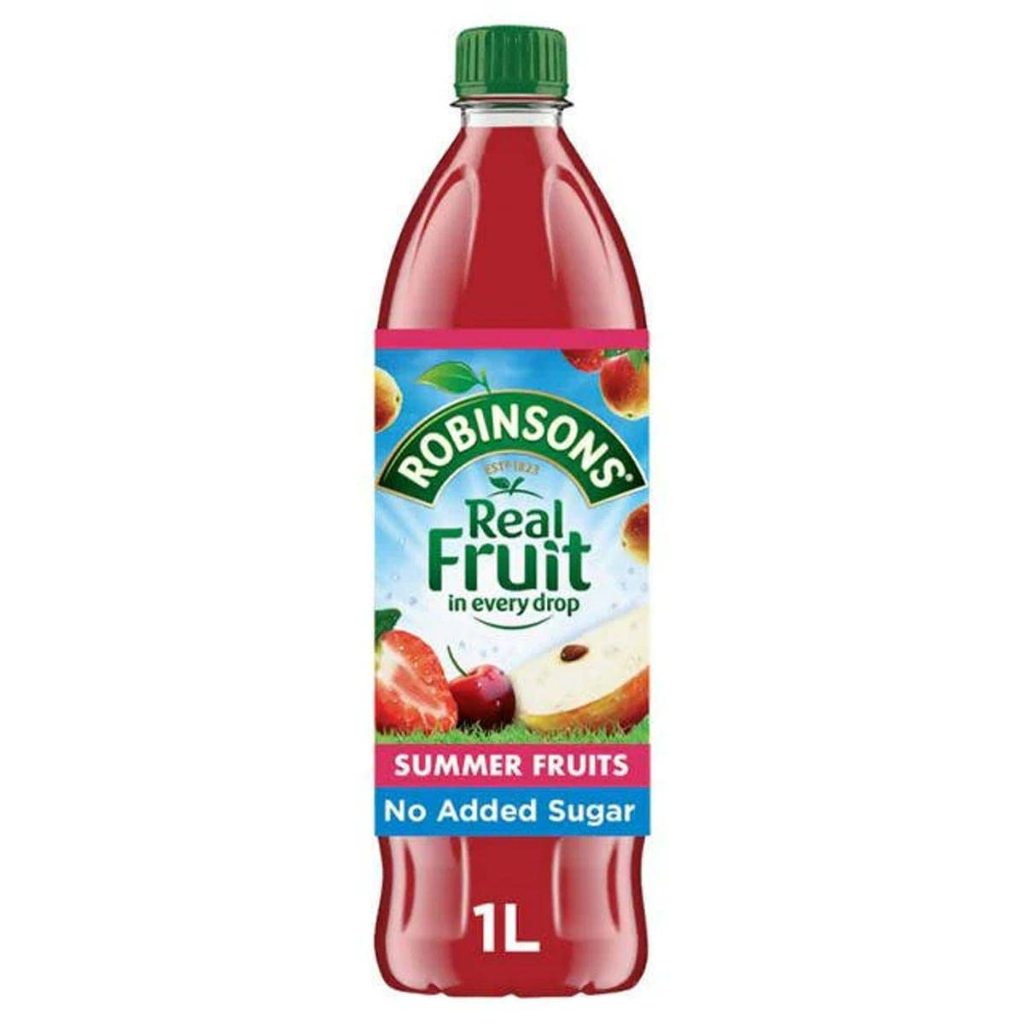 ROBINSON'S DOUBLE STRENGTH Summer Fruit Squash 750ml