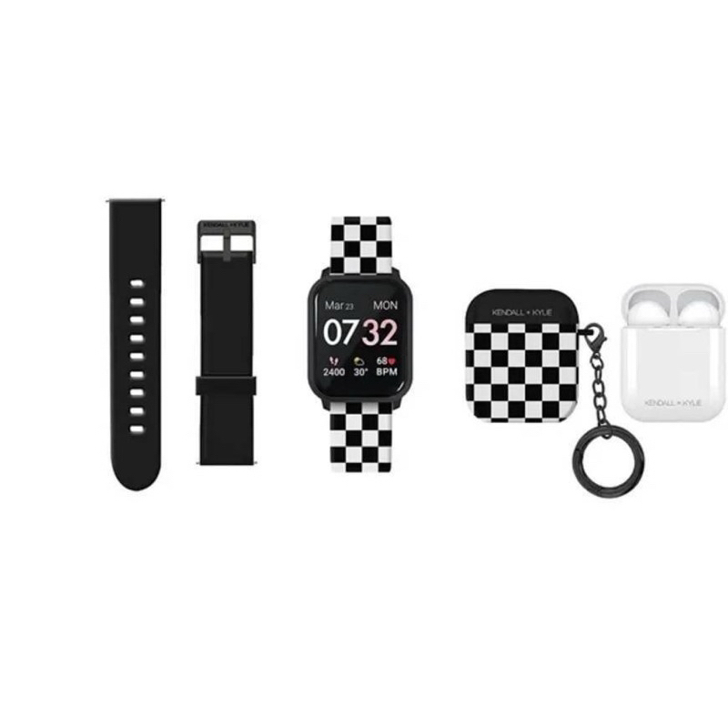 KENDALL & KYLIE Smart Watch & Bluetooth Headphone Set for Women and Men