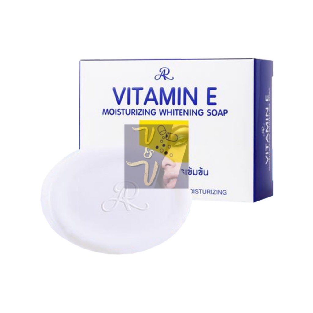 (100g.) AR Vitamin E Moisturizing Whitening Soap เออาร์ สบู่วิตามินอี