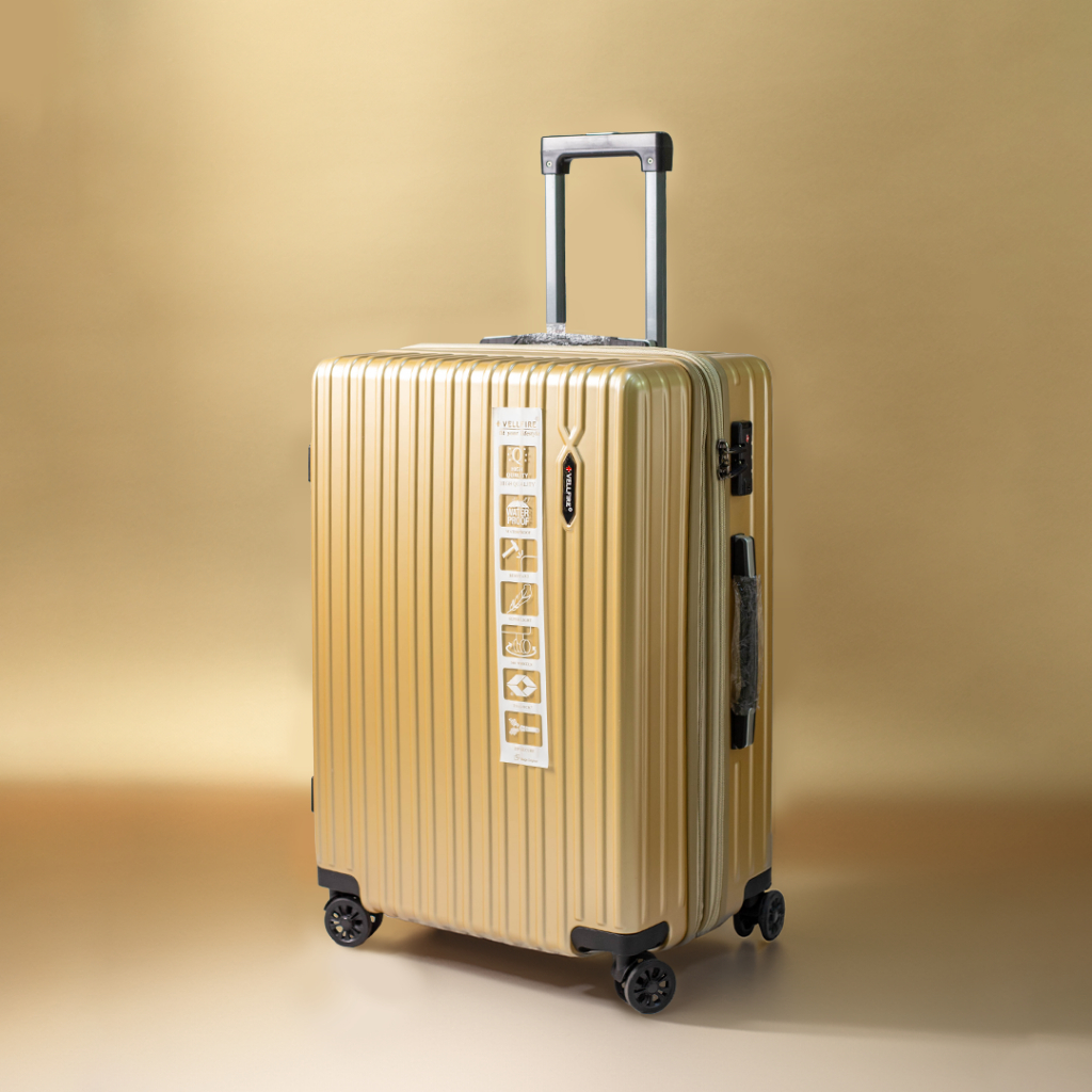 กระเป๋าเดินทาง Vellfire กระเป๋าล้อลาก สีทอง สีดำ สีเทา 24นิ้ว ผลิตในไทย