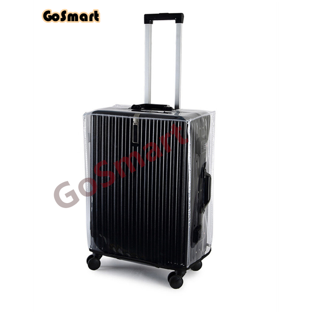 พลาสติกใส PVC คลุมกระเป๋าเดินทางแบบขอบใส/ไร้ขอบ - PVC Luggage Cover  พร้อมส่ง สินค้าคงคลังในประเทศไทย