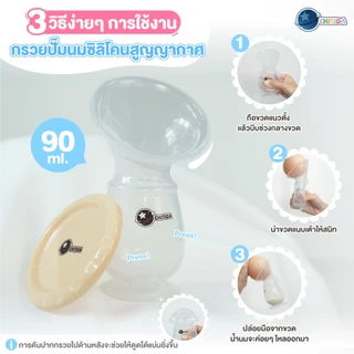 Chitida กรวยปั๊มนมซิลิโคน กรวยซิลิโคนเก็บน้ำนม คุณภาพดี มีฝาปิด จุ๊บเต้าแน่น น้ำนมไหลดี