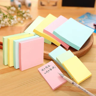 [พร้อมส่ง] กระดาษโน๊ต 100 แผ่น มีกาว ออก e-tax ได้ กระดาษโน้ต เครื่องเขียน post if sticky note ตกแต่ง diy สมุด โพสติด
