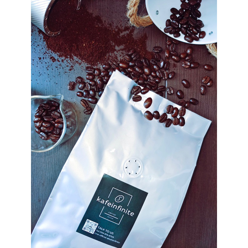 เมล็ดกาแฟ kafeinfinite L1 robusta80&arabica20
