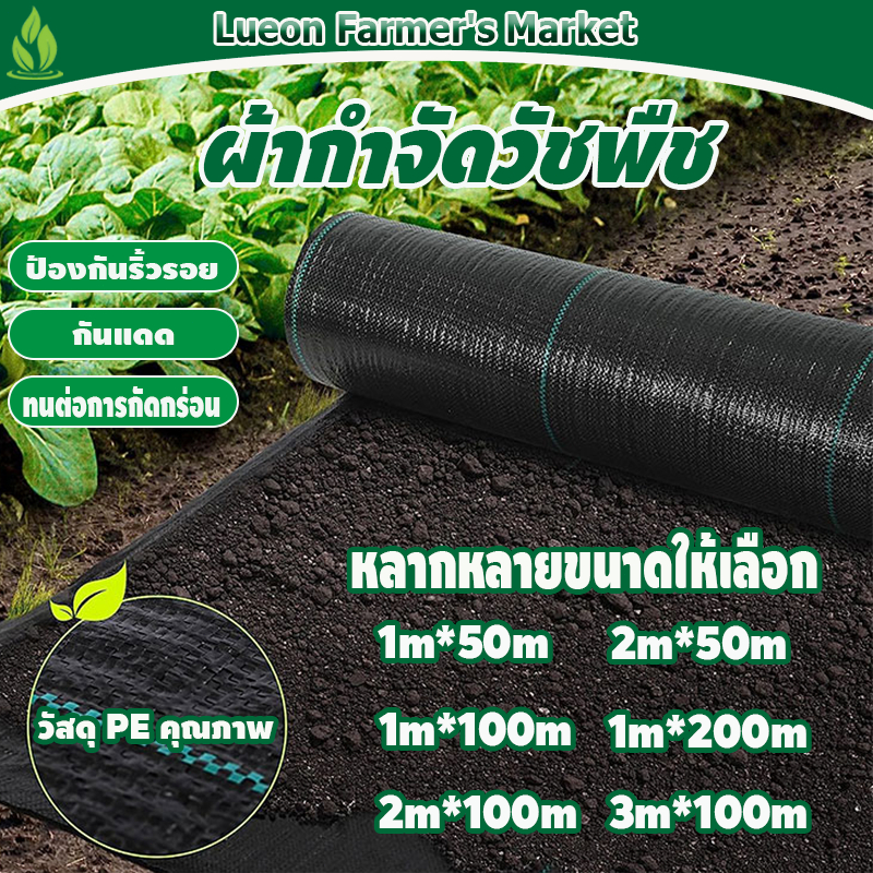 ผ้าคลุมหญ้า พลาสติกคลุมวัชพืช ผ้าคลุมวัชพืช พลาสติกคลุมหญ้า พลาสติกเกรดส่งออก ผสมUV ฆ่าหญ้า เห็นผลไวถายใน 1 เดือน