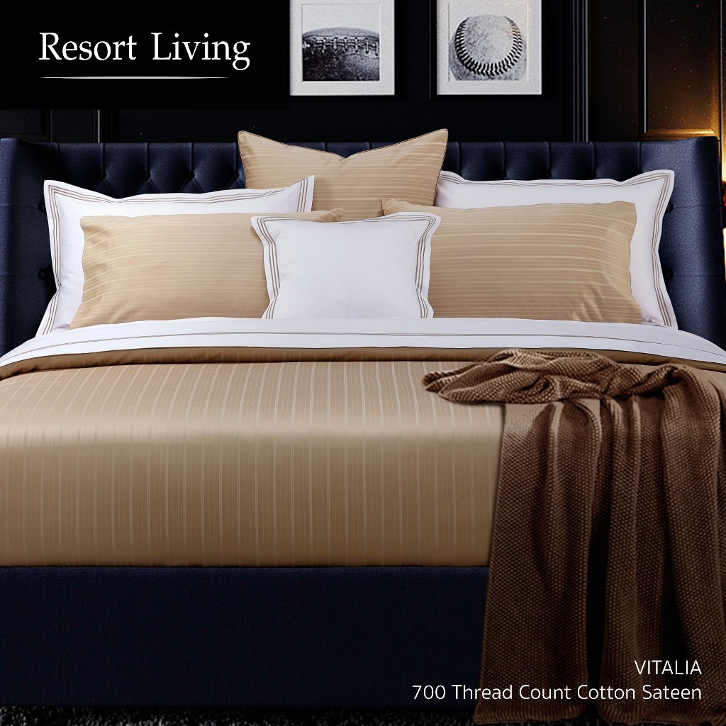 SANTAS HOME ปลอกผ้านวม รุ่น Vitalia Cotton Sateen 700 เส้นด้าย