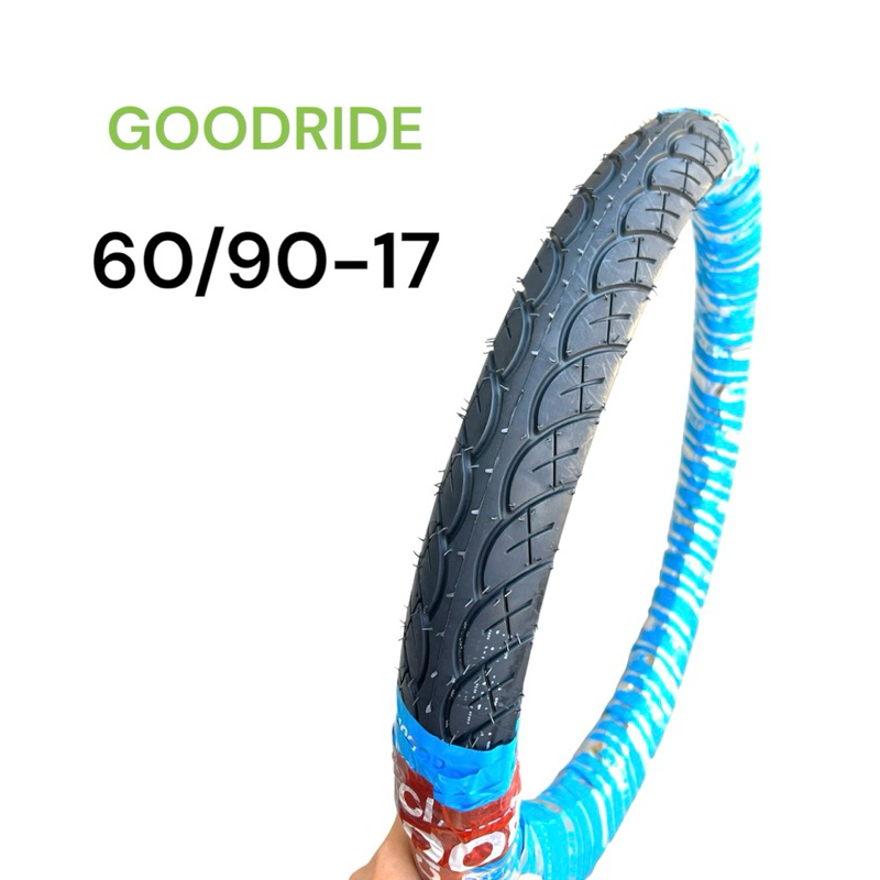 ยางนอก 60/90-17 (2.25-17) Goodride (H502) ยางไทยคุณภาพดี  เกินราคา ยางเข้าทุกอาทิตย์ จัดส่งวันต่อวัน ยางนอกมอเตอร์ไซค์