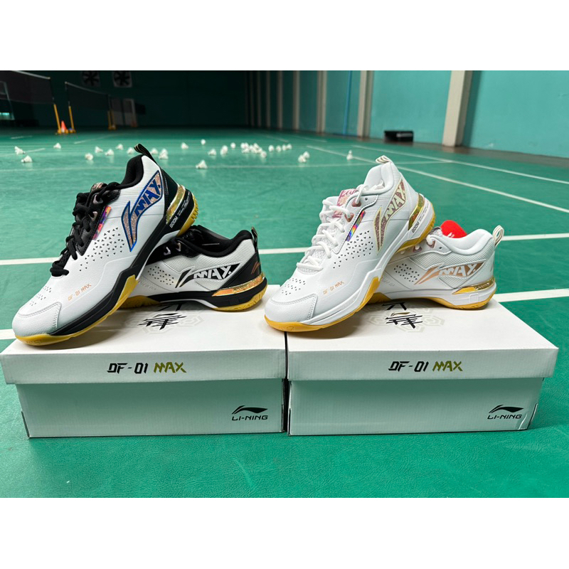 รองเท้าแบดมินตัน Li-Ning DF-01 Max ซัพพอร์ทดีที่สุด เบา + นิ่ม (แถมถุงรองเท้า)