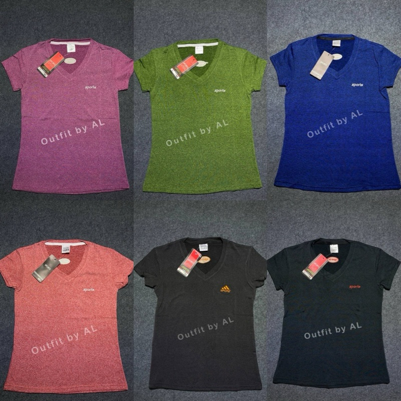 เสื้อคอวีออกกำลังกายของผู้หญิง SG55
