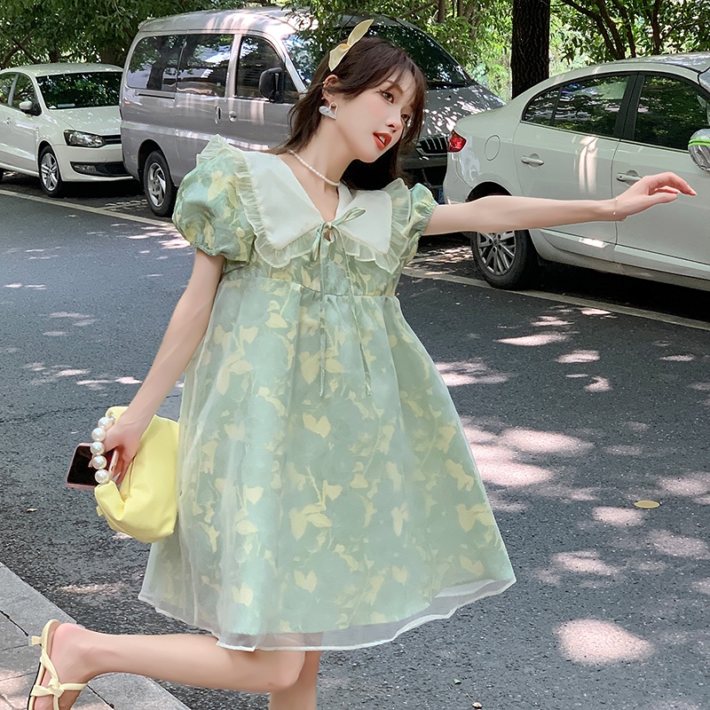 ( ผ้าไหมแก้ว ) คลุมท้อง เรียบหรู ผ้าทอพิมพ์ลาย เนื้อผ้านิ่ม AA4232 ราคา ถูกที่สุด ดีลบีเคเค แกลเลอรีภาพที่ 3
