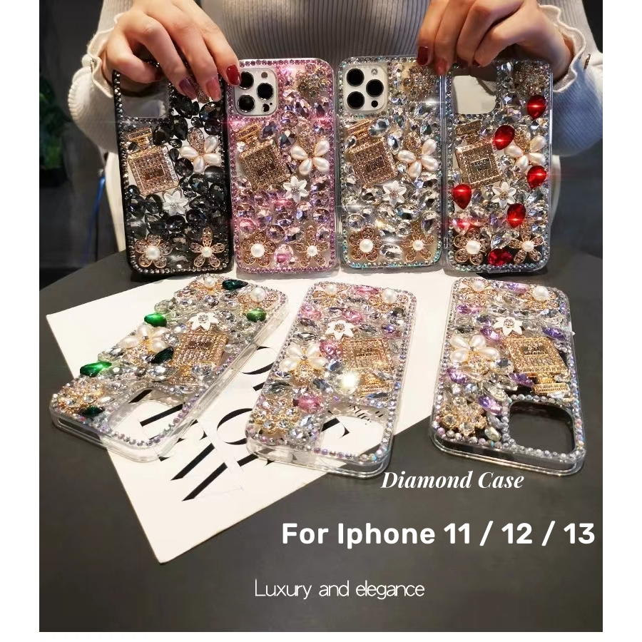 【พร้อมส่งจากไทย】case iphone 13 pro max เคส iPhone 11 Pro พราวเพชร iphone 12 เคส 12 pro max case iphone 13 เคส