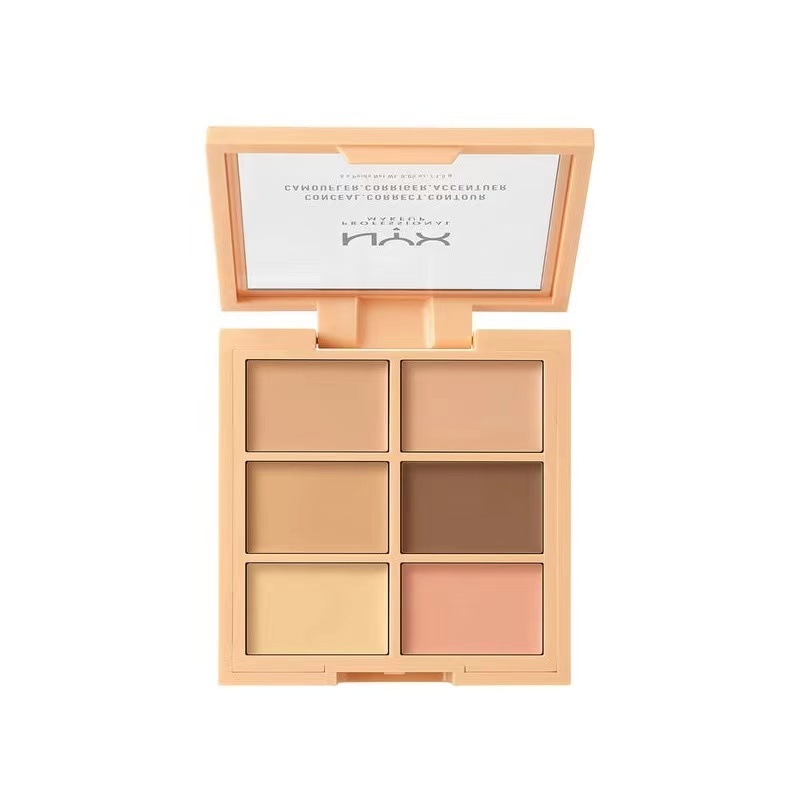 [ของแท้ 100%] NYX คอนซีลเลอร์ Professional Makeup Color Correcting Concealer Palette 6สี แต่งหน้าสีค