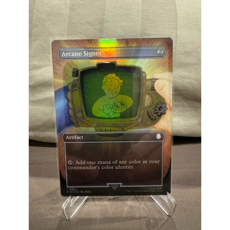 MTG Universes Beyond: Fallout Variants Foil: Arcane Signet (0356 - Borderless)