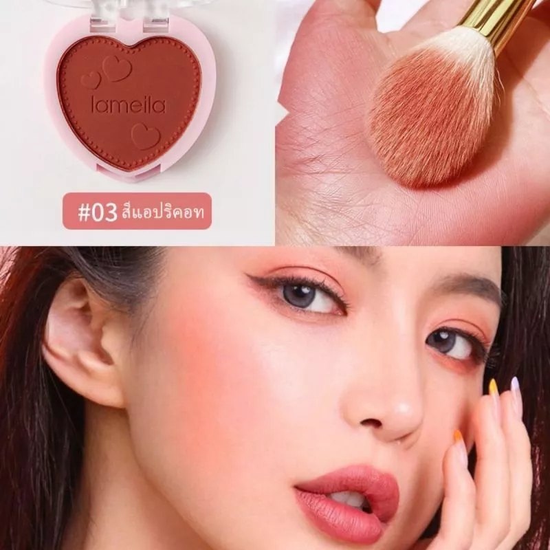 บลัชออน LAMEILA เนื้อฝุ่น โทนส้ม พีช thumbnail 9