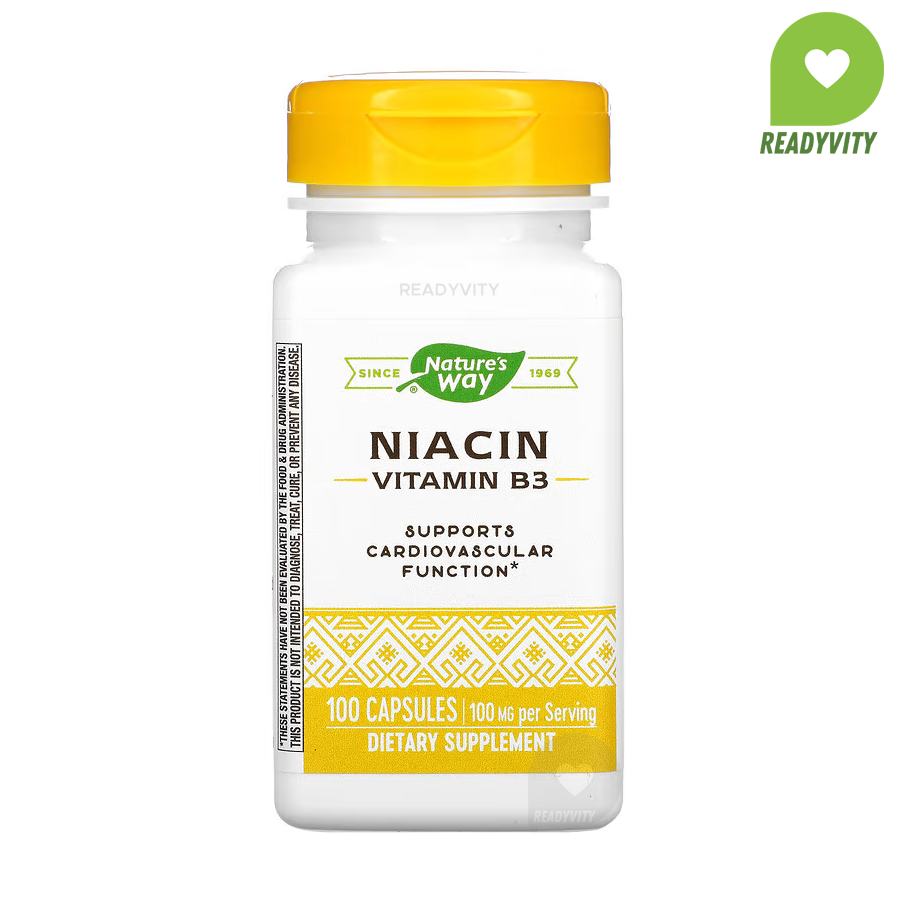 Nature's Way, Niacin, 100 mg, 100 Capsules