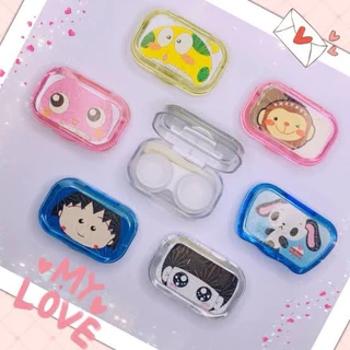 Set ตลับเซ็ต ตลับคอนแทคเลนส์ มีกระจก มีตัวคีบ ตัวจุ้บ ช่วยใส่คอนแทคเลนส์