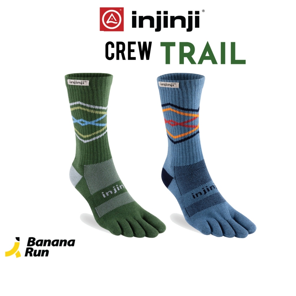 Injinji Trail Crew ถุงเท้าแยกนิ้ว วิ่งเทรล ครึ่งแข้ง