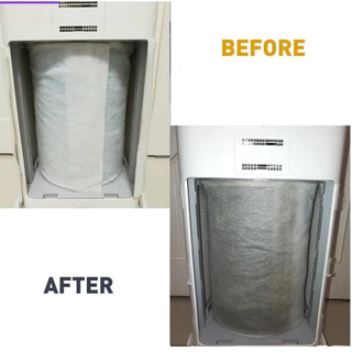 แผ่นกรองอากาศ Xiaomi แผ่นกรองหยาบ พรีฟิลเตอร์ DIY กรองฝุ่น PM2.5 หนา90แกรม Pre Filter ยืดอายุใช้งานไส้กรองหลัก