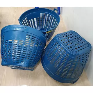 เข่งเบอร์ 3 แพ็ค 5-15 ใบ ต่อ1คำสั่งซื้อ ประหยัดค่าส่ง เนื้อเหนียวนิ่ม HDPE บรรจุ 25kg. Ø52 x 39cm.