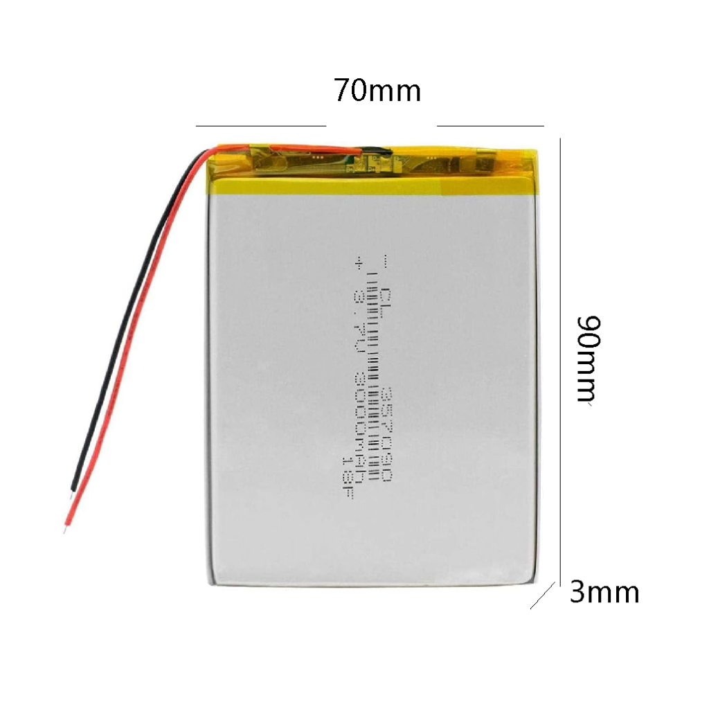 Battery Tablet แบตเตอรี่ 2 สาย 3.7v 3000mAh Q88 357090 สำหรับแท็ปเล็ต แบตกล้อง แบตลำโพง