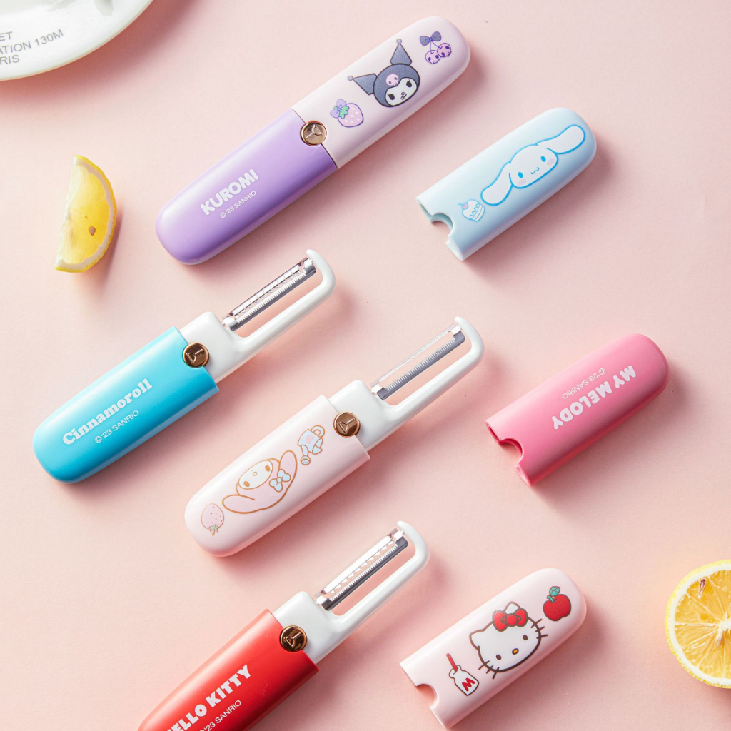 พร้อมส่ง💕 ที่ปอกเปลือก มีดปลอกผลไม้ 2in1 เครื่องครัว น่ารักๆ ลายการ์ตูน