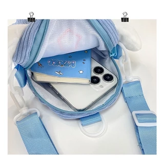 (พร้อมส่ง)Su158กระเป๋าสะพายไหล่ ผ้าลูกฟูก ขนาดเล็ก ลายการ์ตูนสุนัขน่ารัก สําหรับเด็กผู้หญิง