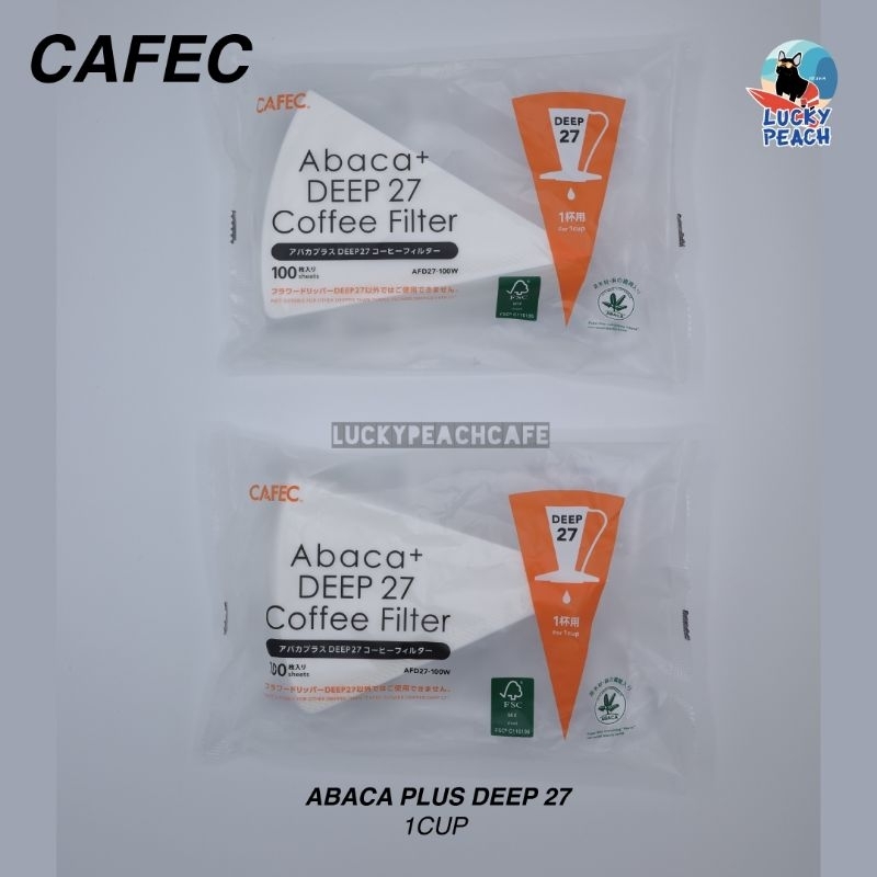 CAFEC Abaca+ Deep 27 Paper Filter สินค้าของแท้จากญี่ปุ่น
