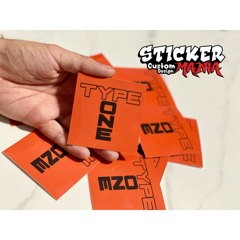 TYPEONE สติกเกอร์แต่งรถ สติกเกอร์ติดลิ้นหน้า ติดกันชนหน้า ติดข้างประตูรถ